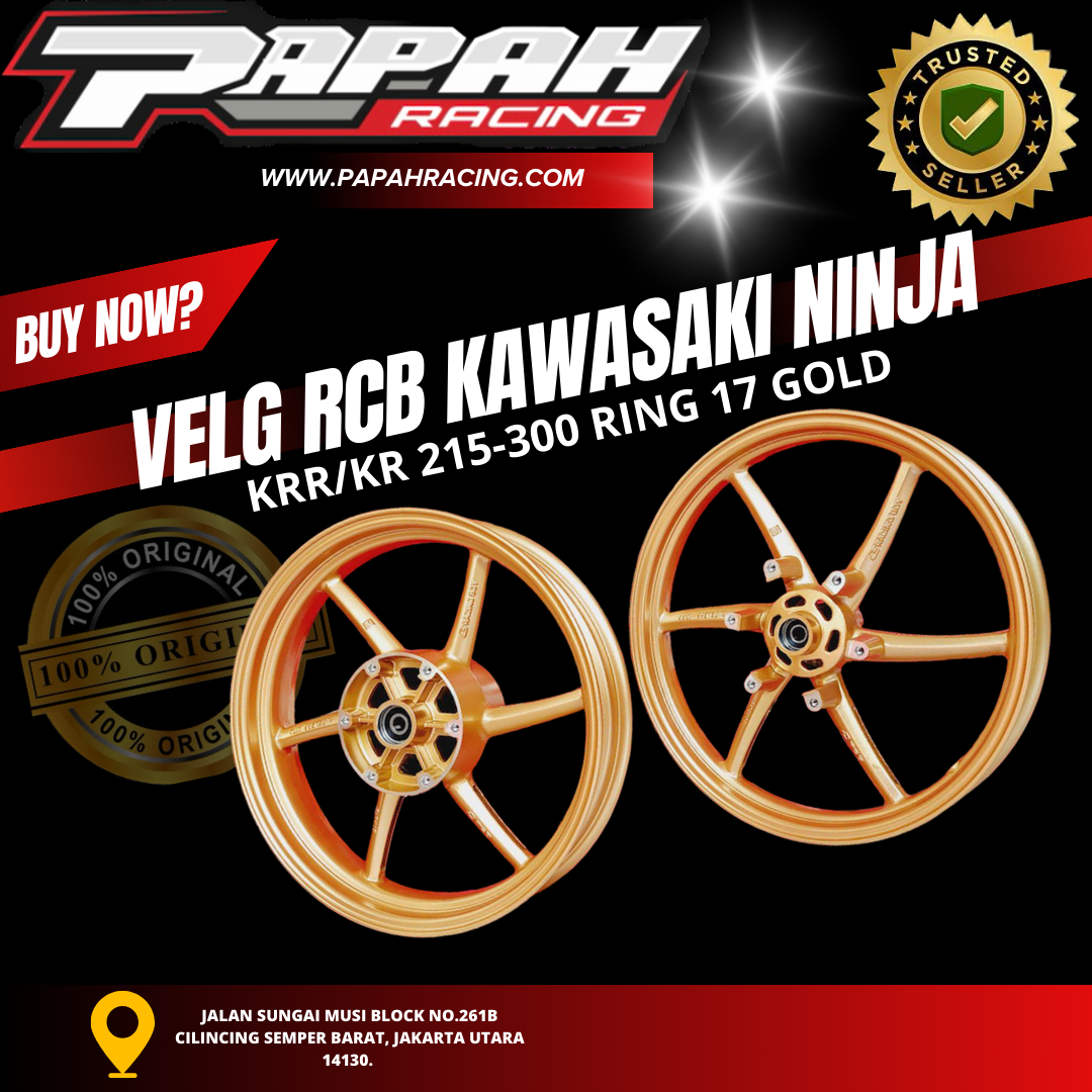 VELG RCB KAWASAKI NINJA KRR/KR 215-300 RING 17 GOLD